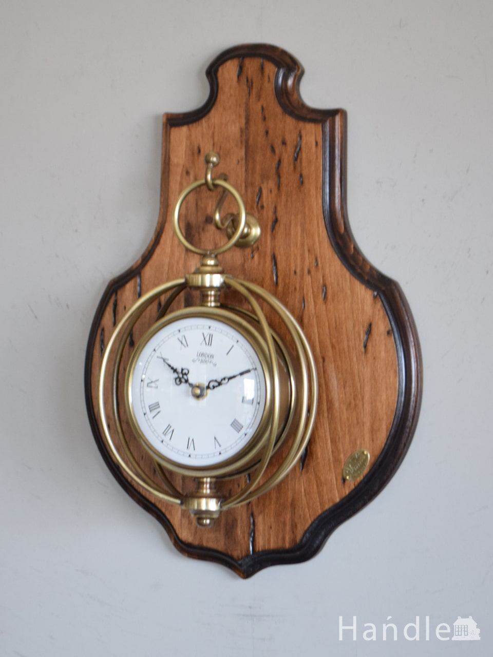 イタリアから届いたアンティーク調の掛け時計、カパーニ社の時計 (n8-110)