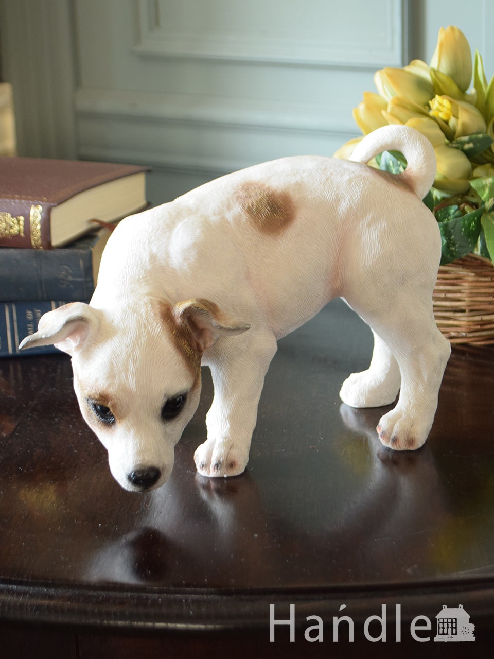 可愛い子犬のディスプレイ雑貨、パピージャックラッセルテリアのオブジェ (n12-459)