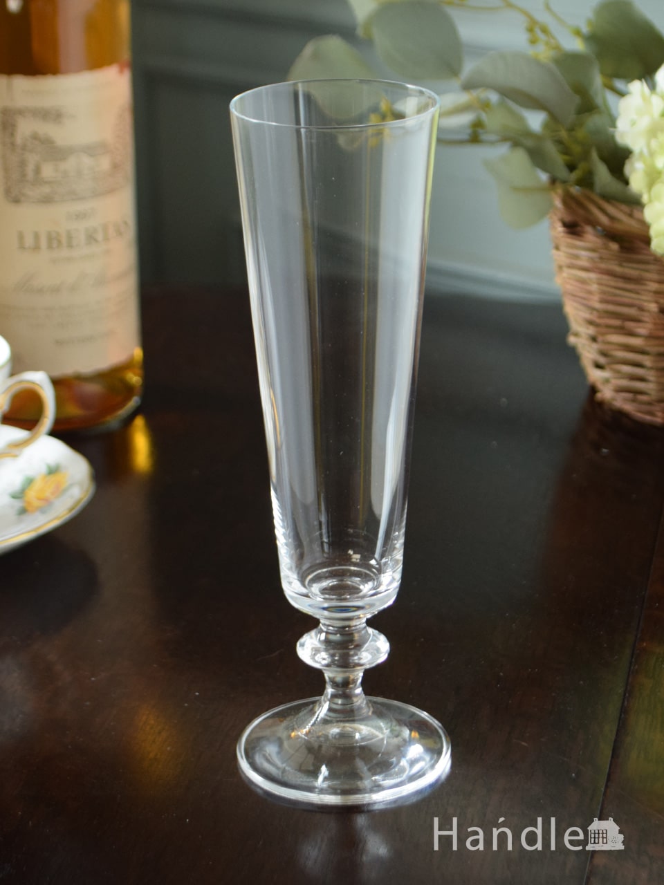ボヘミアクリスタルのおしゃれなグラス、プロバヴァンスシリーズのシャンペンフルート (n2-065)