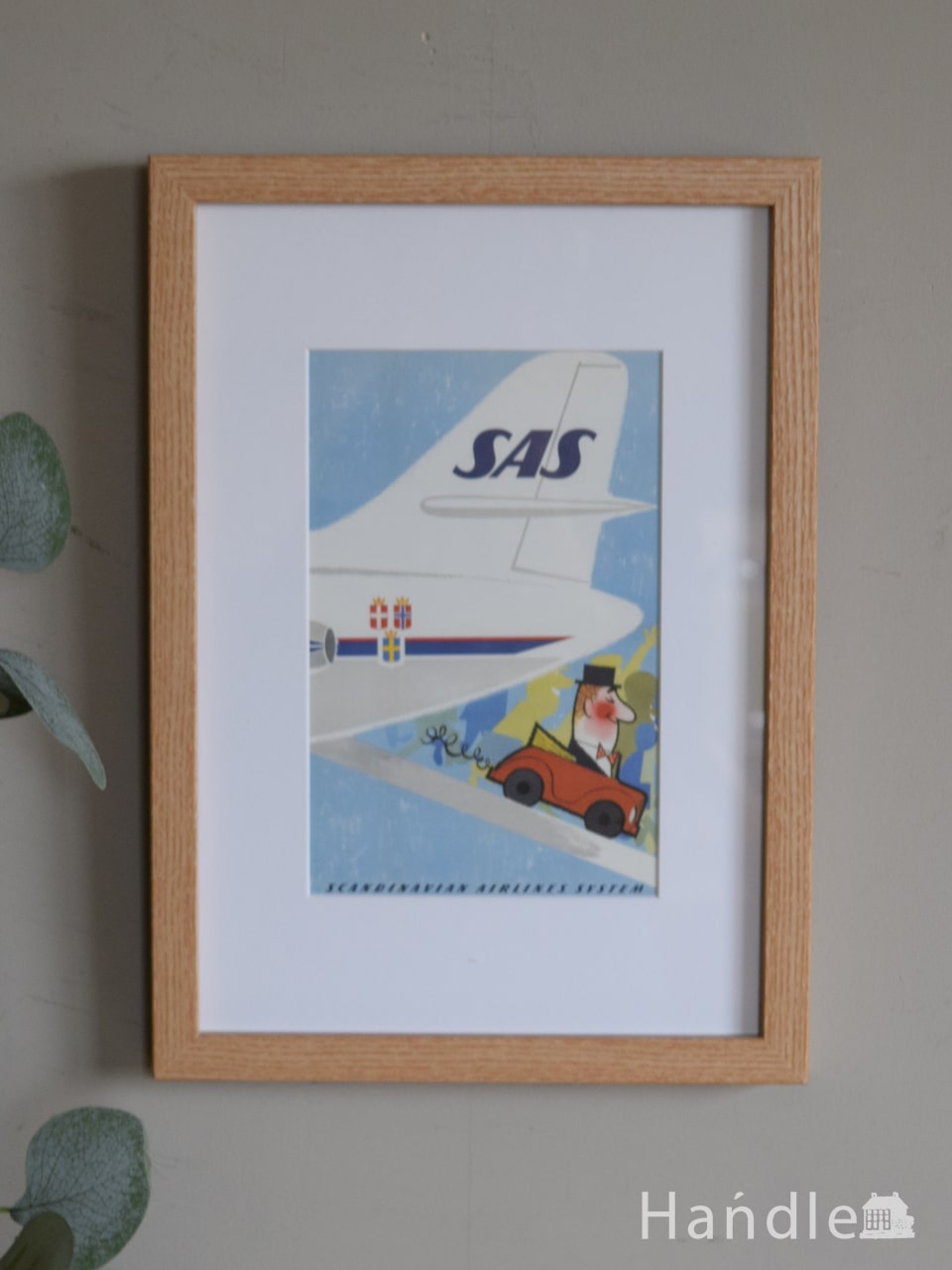 北欧スタイルのおしゃれなアートフレーム「SAS 1960年代」 (n7-217)