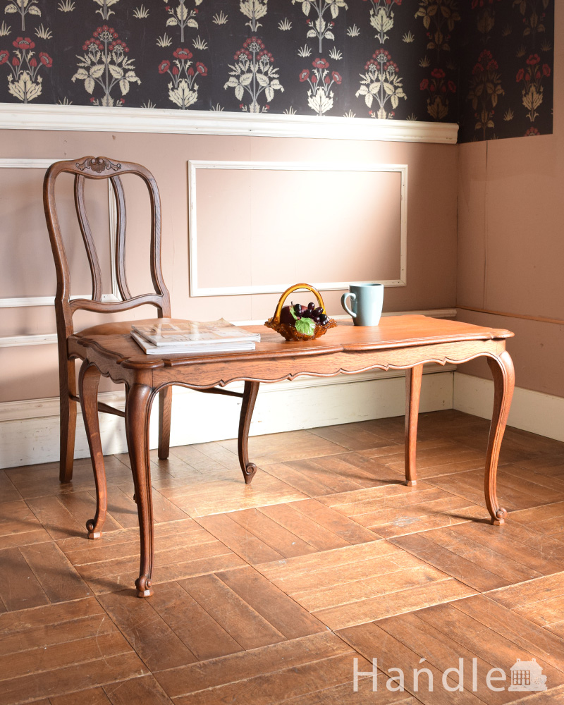 長方形タイプのコーヒーテーブル、フランスのアンティーク家具 (j-1931-f)