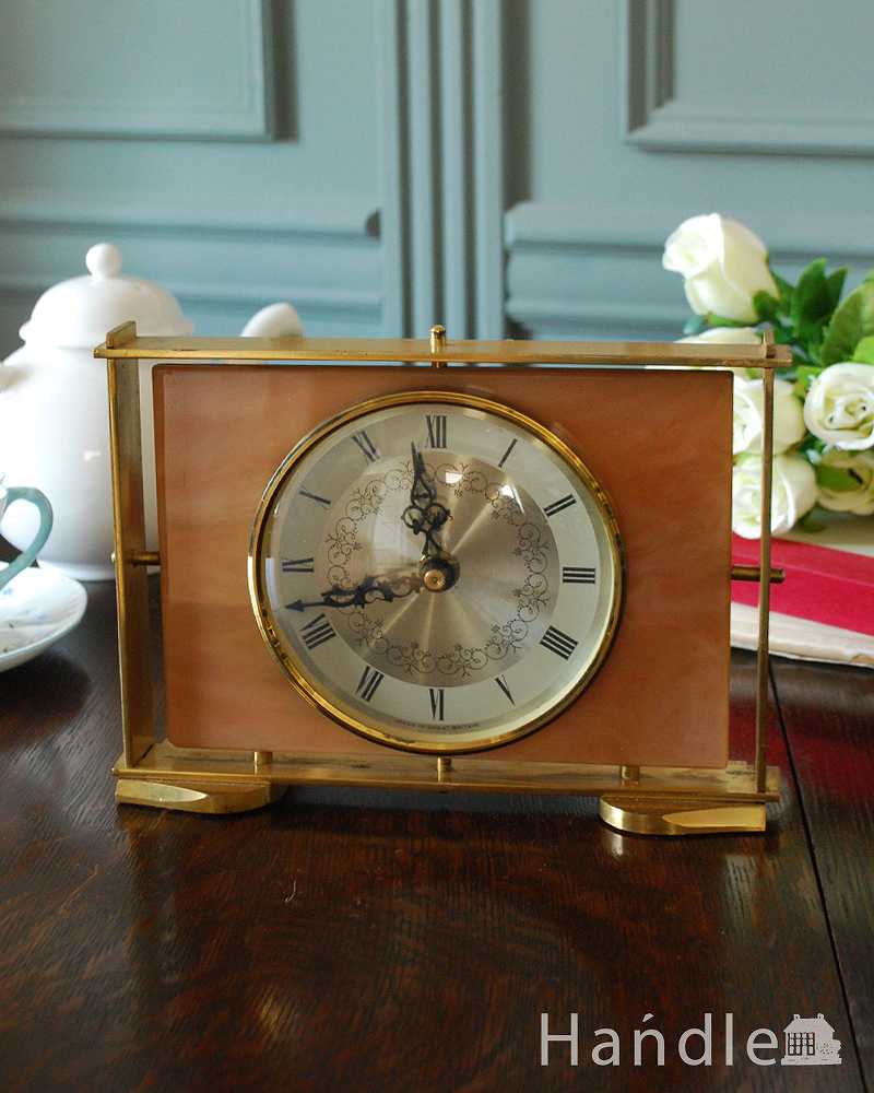 1950年代イギリス輸入のアンティーク置き時計（SMITHS社） (k-2055-z)