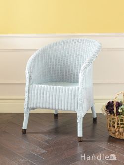 アンティークチェア・椅子  イギリスから届いたアンティークのロイドルーム、アイスブルー色のおしゃれな椅子
