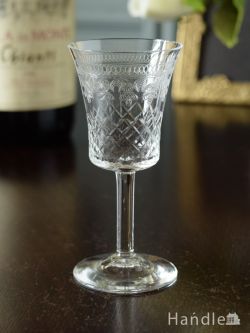 イギリスのアンティーク食器、PALL MALL社「LADY HAMILTON」シリーズの美しいグラス