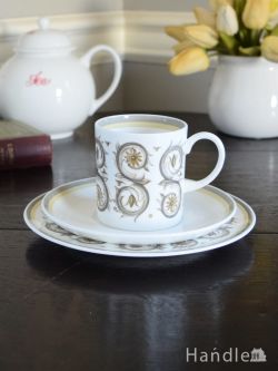 アンティーク雑貨 アンティーク食器 アンティークのスージークーパ－、ヴェネツィア（Venetia）のカップ＆ソーサー(トリオ)