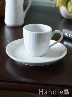 インテリア雑貨 紅茶カップ フランスのおしゃれな磁器の食器、ピリヴィッツ社のPlisse（プリッセ）シリーズのコーヒーカップ＆ソーサー（90cc）