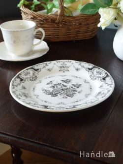 インテリア雑貨 プレート皿 フランスのおしゃれな食器、コントワール・ドゥ・ファミーユのデザートプレート（CLOTHILDE）21cm