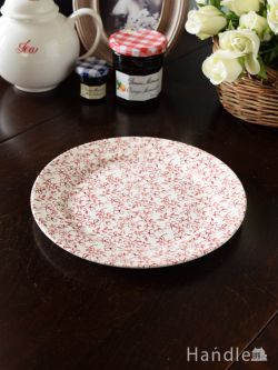 インテリア雑貨 テーブルウェア 小花の模様が可愛いデザートプレート、コントワール・ドゥ・ファミーユのおしゃれな食器（GREEN　20.5cm）