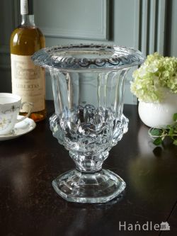 おしゃれなガラスの花瓶、爽やかなクリアガラスのフラワーベース（Mサイズ）