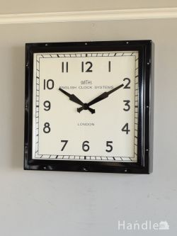 インテリア雑貨  アンティーク調の可愛らしいレトロな文字盤、SMITHSのお洒落な壁掛け時計