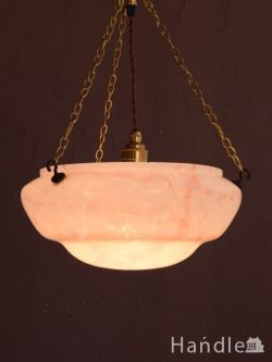 イギリスのアンティークの照明器具、イギリスで見つけたハンギングボウル（Ｅ26球付）