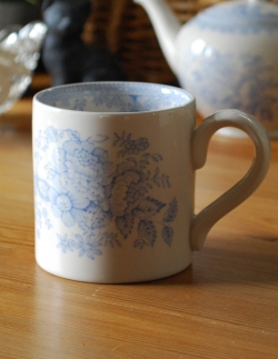 インテリア雑貨 紅茶カップ 英国バーレイ社のブルーアジアティックフェザンツ（マグカップ）