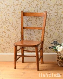 アンティークチェア・椅子  イギリスのアンティーク、ほっこりとした可愛いスクールチェア（チャイルドチェア）