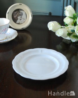 インテリア雑貨 プレート皿 フランスのおしゃれな磁器の食器、ピリヴィッツ社のクィーンアン・プレート（17cm）