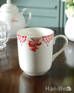 インテリア雑貨 紅茶カップ フランス雑貨、コントワール・ドゥ・ファミーユのマグカップ (Damier)