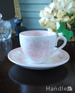 インテリア雑貨 紅茶カップ 英国輸入雑貨　バーレイ社のカップ＆ソーサー210ml（ピンクアジアティックフェザンツ）
