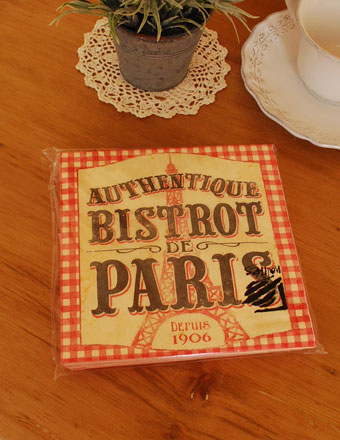 フレンチポップなペーパーナプキン（Bistrot de Paris） (n3-018)