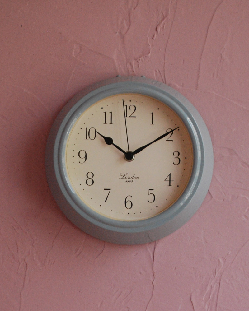 壁掛け時計、パディントンクロック  (BL) (n12-217)