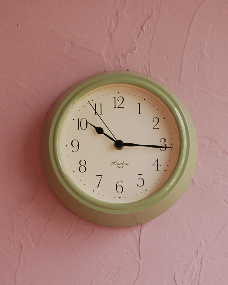 壁掛け時計、パディントンクロック  (GR) (n12-218)