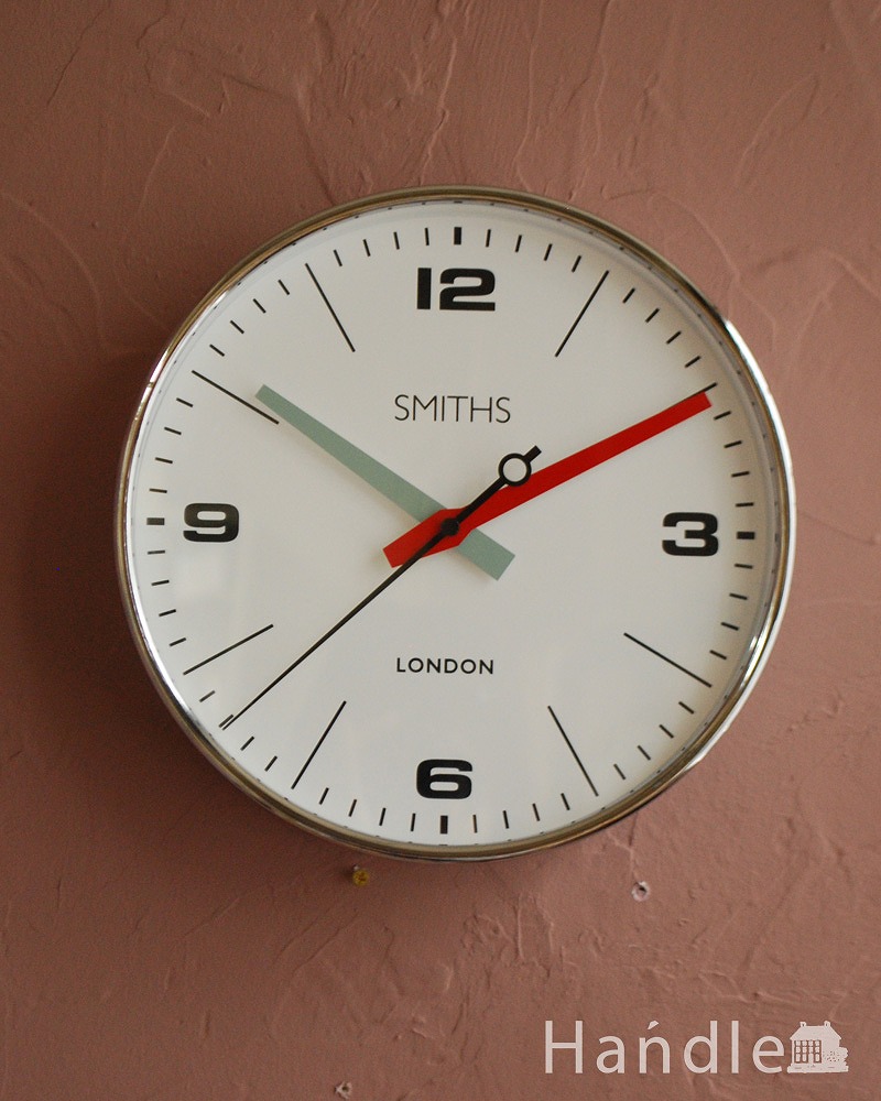 イギリスSmithsスミス社の壁掛け時計　DRAKE(電池セット) (n12-303)