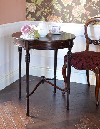 美しい脚のアンティーク家具、マホガニー材のオケージョナルテーブル (q-367-f)