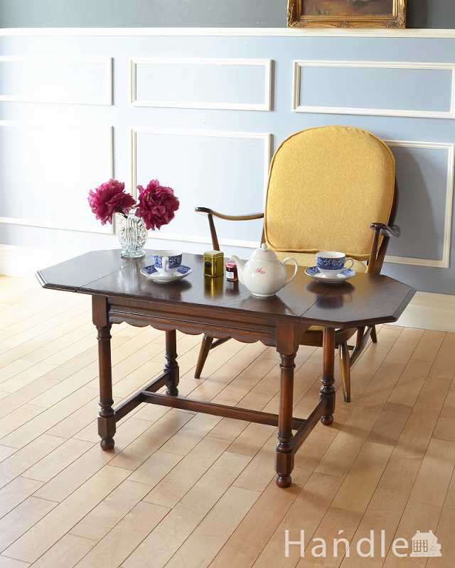 バタフライタイプのコーヒーテーブル、アンティークの英国家具 (q-905-f)