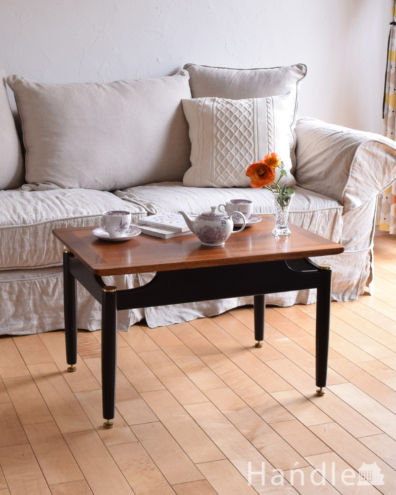 小さめサイズのコーヒーテーブル、G-planのアンティークイギリス家具 (x-935-f)