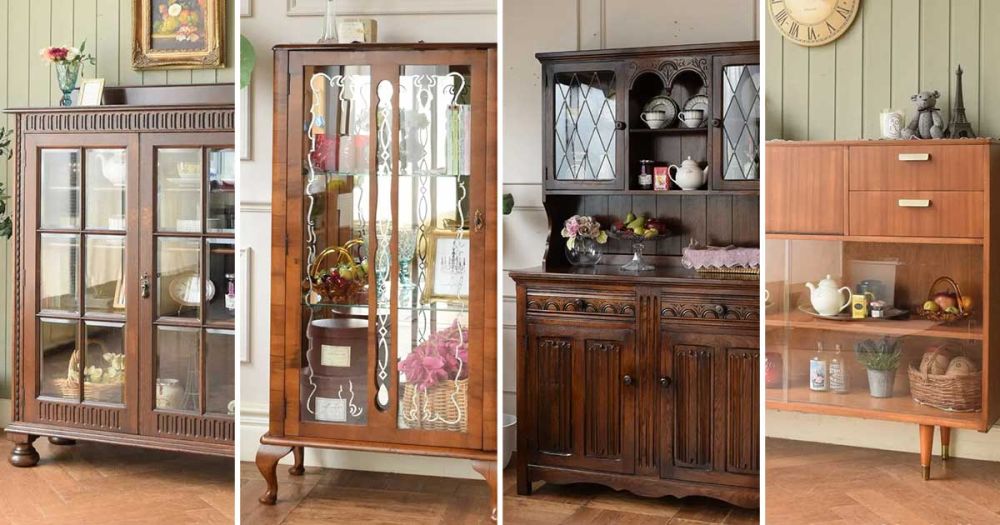 ガラスキャビネット【公式】Handleハンドル アンティーク家具