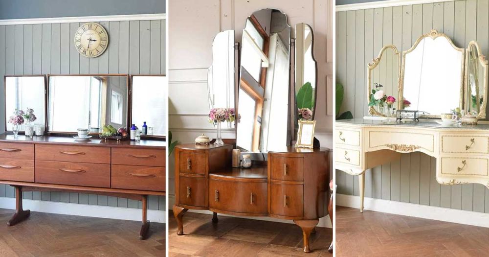 三面鏡ドレッサー | アンティーク家具、チャーチチェアの販売