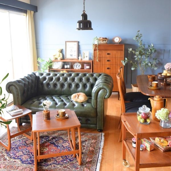 ホーンジーを楽しむ北欧スタイルのリビングダイニング