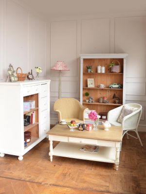 フランスで見つけたアンティーク家具、シャビーシックなオープン 