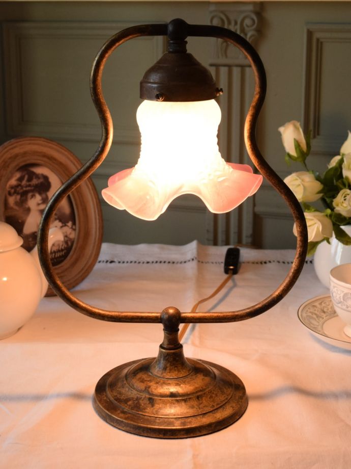 イタリアのテーブルランプ、真鍮製のおしゃれな照明器具（E17電球付）(TL-0145)｜照明おしゃれ