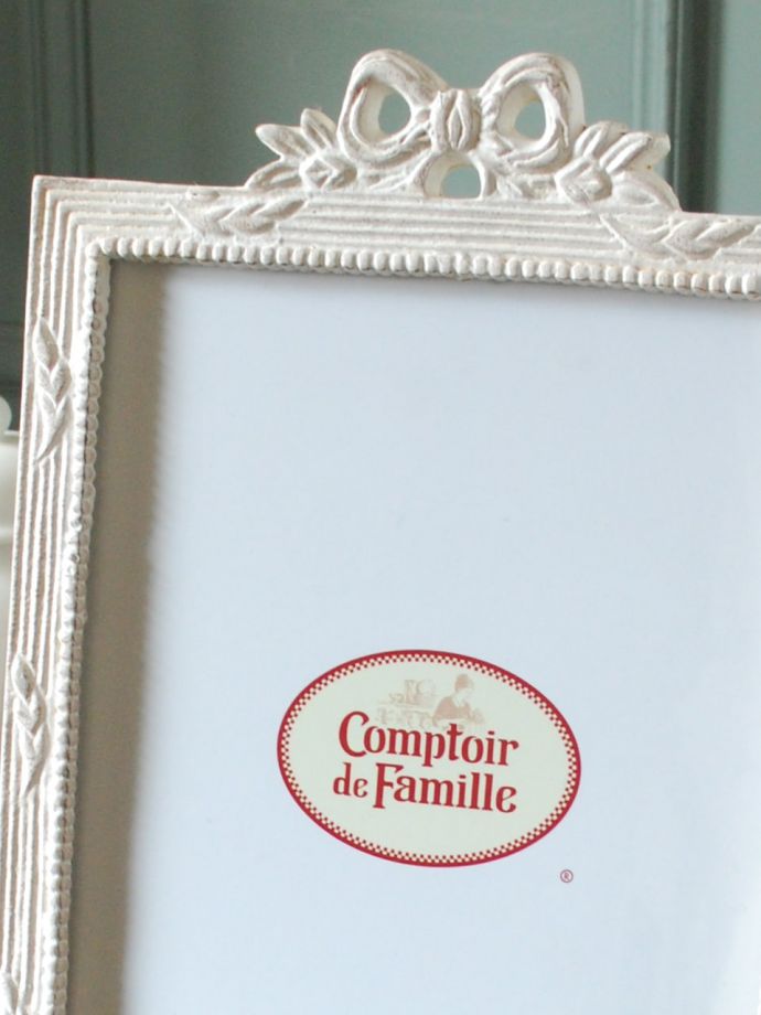 フランスの雑貨 リボンが可愛いコントワール ドゥ ファミーユのフォトフレーム Cf 1316 インテリア雑貨
