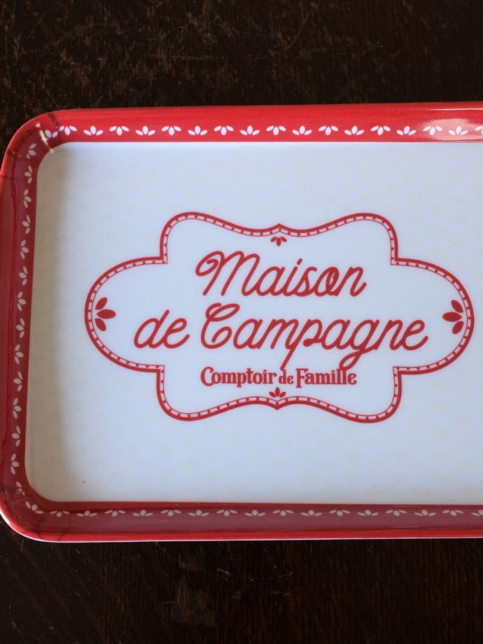 フランスから届いたおしゃれなミニお盆、コントワール・ドゥ・ファミーユのトレイ（maison de campagne）