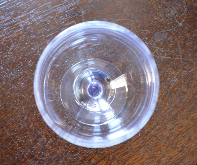 コントワールドファミーユ　インテリア雑貨　コントワール・ド・ファミーユのワイングラス（シンフォニー）。上から見るとこんな感じです。(cf-207)