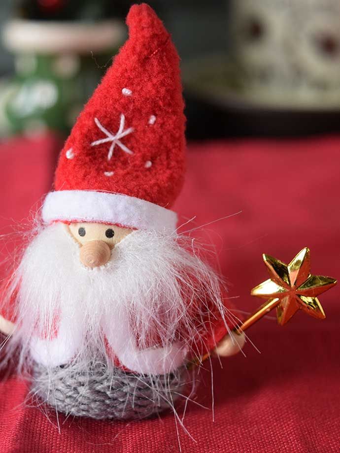 クリスマス オーナメント ミニバスケット サンタさん 人形 置物 装飾品 カゴ - 7