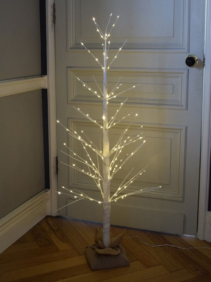 おしゃれなクリスマスツリー、LEDイルミネーションツリー(ホワイト・L