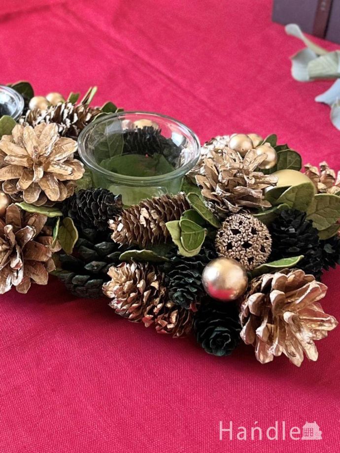 クリスマスのディスプレイを楽しむ雑貨