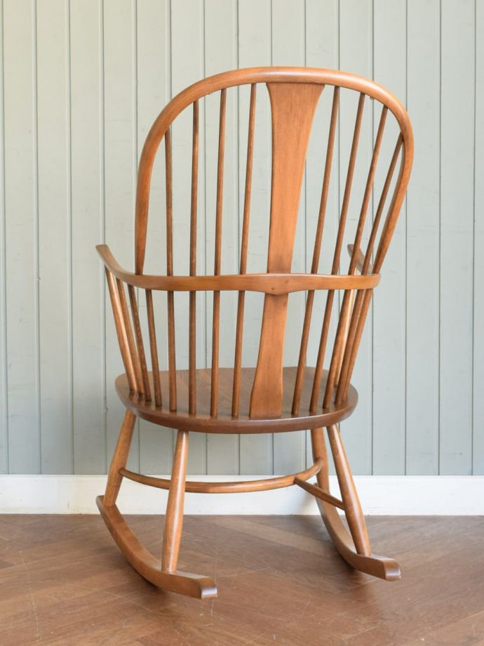 チェアメーカーズ【美品】ERCOL チェアメーカーズ ロッキングチェア クッション付き