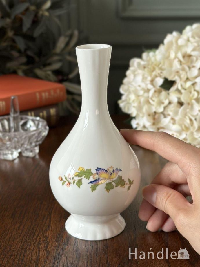 イギリスから届いたエインズレイの花瓶、コテージガーデン（COTTAGE GARDEN）のフラワーベース(h-1004-z)｜アンティーク雑貨