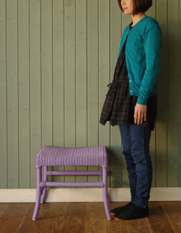 オリジナルロイド　Handleオリジナル ロイドルームスツール(Lavender tea)。見て楽しむだけでなく、使って本当の良さがわかるのがロイドルームチェア。(hol-05lt)