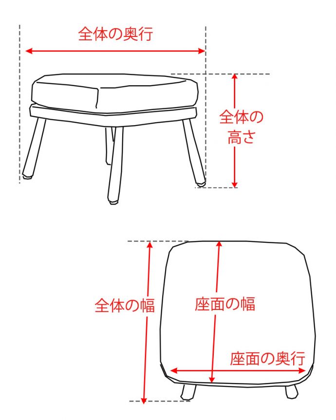 アンティーク風の椅子　アンティーク風　ボタンダウンの座面がカッコイイ、英国のアンティーク風のスツール(ダークグレイ)。。(y-209-c)