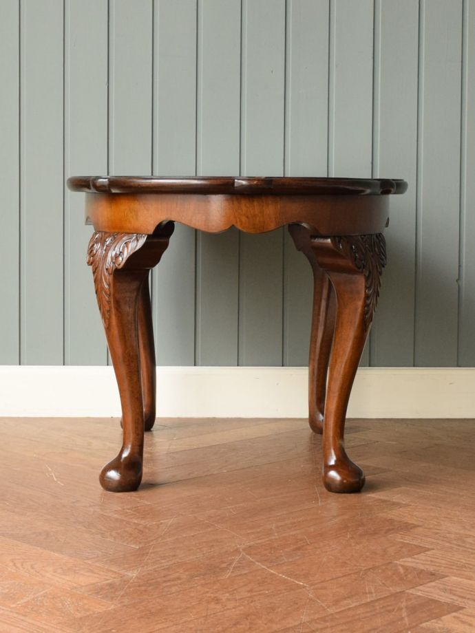 コーヒーテーブル　英国スタイル 高級ミンディ材を使用 　横61×高さ59.5cmhapdays