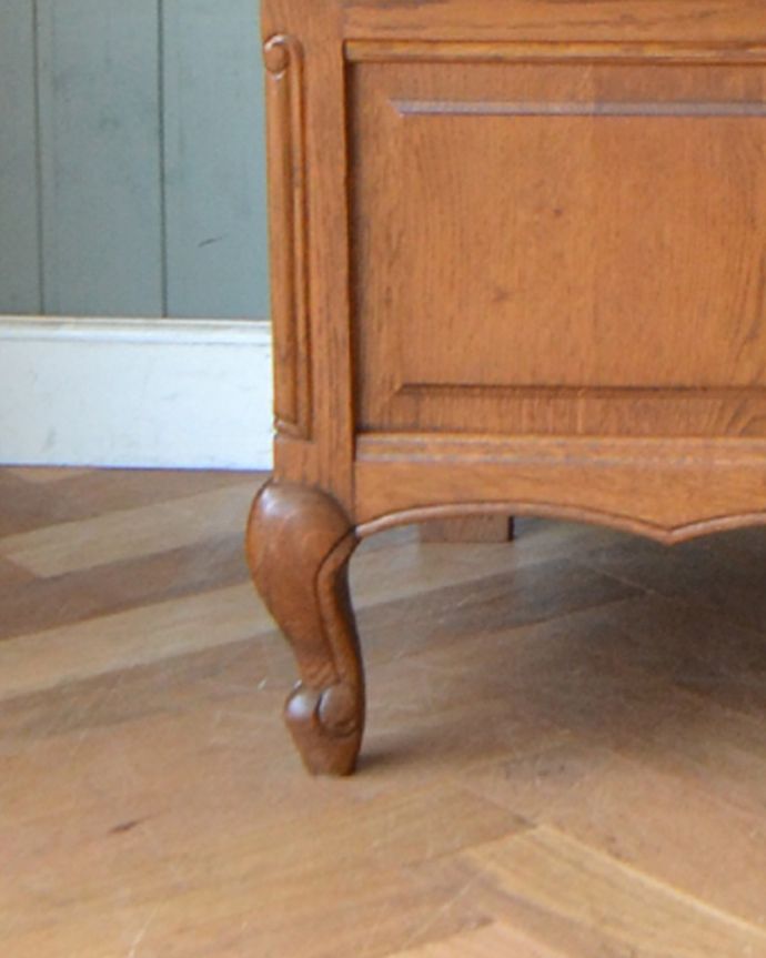 フランスの素敵なアンティーク家具、木製のベンチボックス(j-1789-f 
