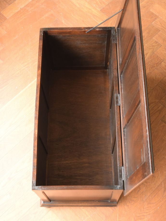 絶対一番安い 古木のブランケットボックス*エンドテーブル*収納箱