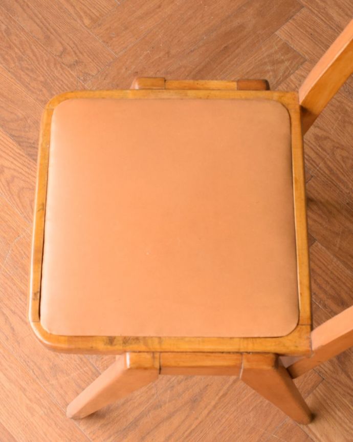 古い小学校の椅子 アンティーク ブロカント - テーブル/チェア