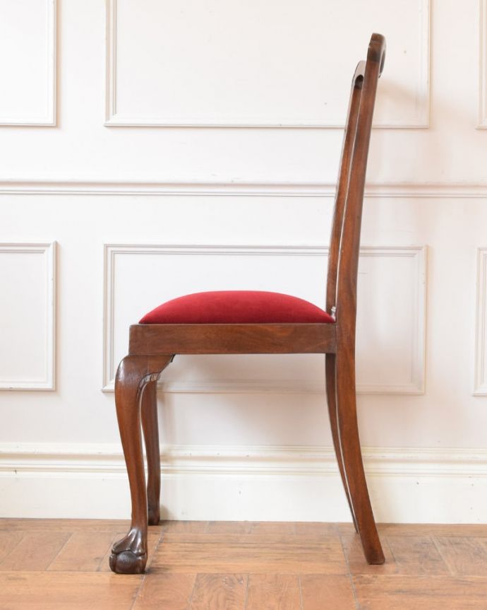 アンティークのチッペンデールチェア、透かし彫りが美しいサロンチェア(k-1684-c)｜アンティークチェア・椅子