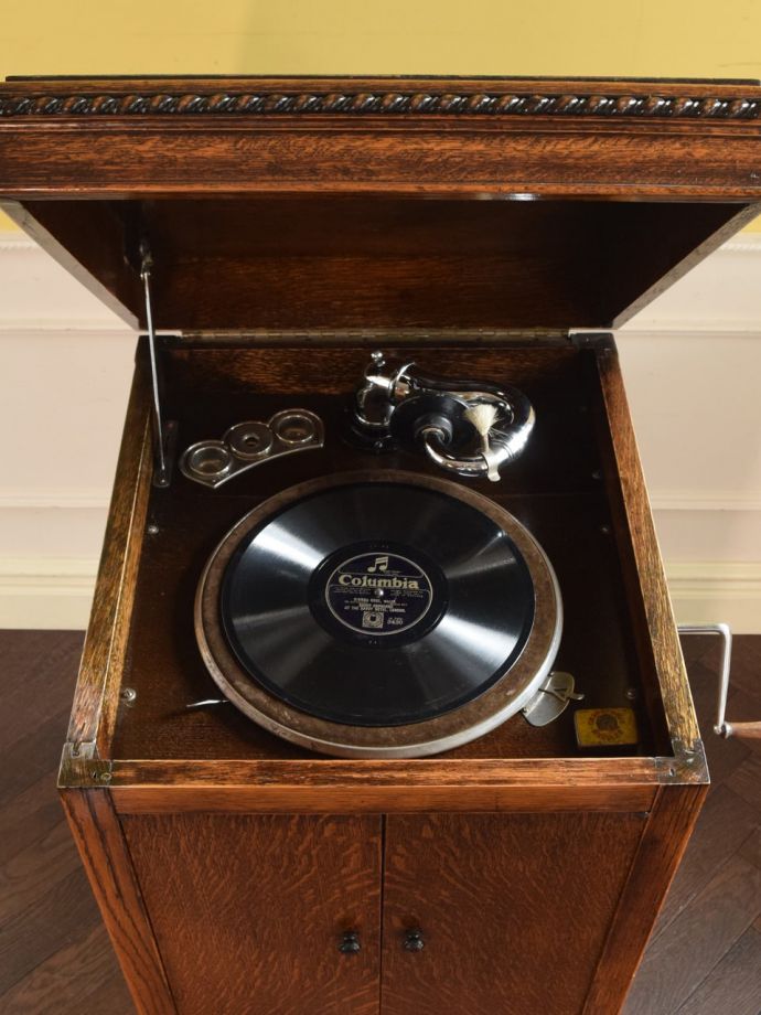 貴族の高級品 木製 家具 音響 インテリア コレクション 蓄音機 SP盤 33 