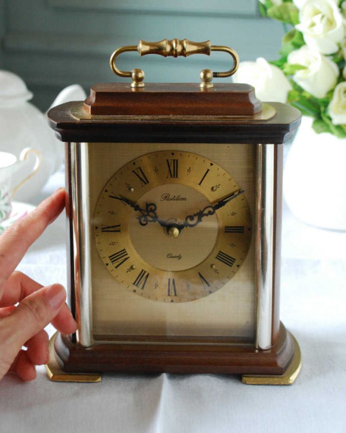 パセリの雑貨Schmidt シュミット　置き時計　振り子　ゼンマイ式　時計　アンティーク