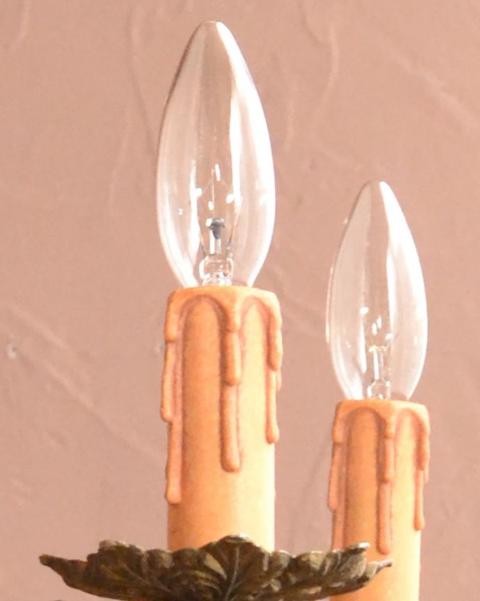 シャンデリア　照明・ライティング　英国のアンティーク、真鍮製のシャンデリア（5灯）（E17シャンデリア球付） 。。(k-3995-z)